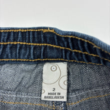 Load image into Gallery viewer, Boys Target, dark denim jeans, elasticated, Inside leg: 30cm, GUC, size 2,  