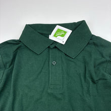 Load image into Gallery viewer, Unisex Target, bottle green long sleeve school polo shirt top, NEW, size 12,  