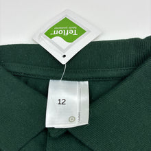 Load image into Gallery viewer, Unisex Target, bottle green long sleeve school polo shirt top, NEW, size 12,  