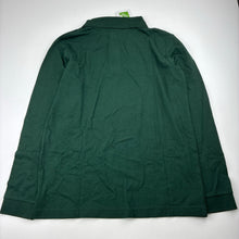 Load image into Gallery viewer, Unisex Target, bottle green long sleeve school polo shirt top, NEW, size 12,  
