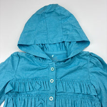 Load image into Gallery viewer, Girls H+T, lightweight hooded long sleeve top, EUC, size 1,  