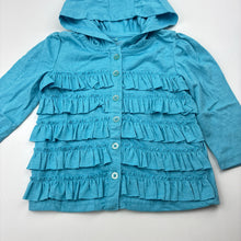 Load image into Gallery viewer, Girls H+T, lightweight hooded long sleeve top, EUC, size 1,  