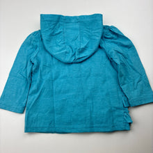 Load image into Gallery viewer, Girls H+T, lightweight hooded long sleeve top, EUC, size 1,  
