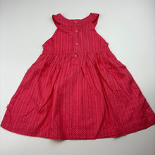 Load image into Gallery viewer, Girls lightweight, cotton summer dress, GUC, size 00, L: 42cm