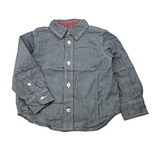 Load image into Gallery viewer, Boys Bluezoo, striped cotton long sleeve shirt, EUC, size 2,  