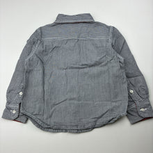 Load image into Gallery viewer, Boys Bluezoo, striped cotton long sleeve shirt, EUC, size 2,  
