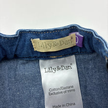 Load image into Gallery viewer, Girls Lily &amp; Dan, stretch denim skirt, adjustable, side zip, EUC, size 0,  