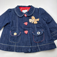 Load image into Gallery viewer, Girls Next, cotton lined denim jacket, GUC, size 1,  