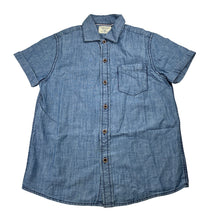 Load image into Gallery viewer, Boys Next, chambray cotton short sleeve shirt, GUC, size 7,  