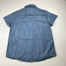 Load image into Gallery viewer, Boys Next, chambray cotton short sleeve shirt, GUC, size 7,  