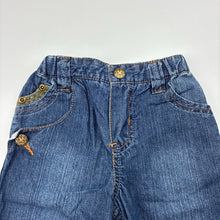 Load image into Gallery viewer, Boys Osh Kosh, vintage lightweight denim pants, elasticated, GUC, size 000,  