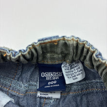 Load image into Gallery viewer, Boys Osh Kosh, vintage lightweight denim pants, elasticated, GUC, size 000,  