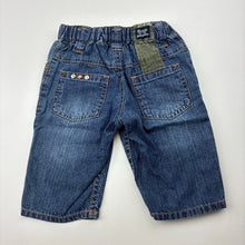 Load image into Gallery viewer, Boys Osh Kosh, vintage lightweight denim pants, elasticated, GUC, size 000,  