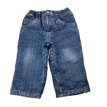 Load image into Gallery viewer, Boys Pumpkin Patch, vintage lined wadded jeans, elasticated, FUC, size 0,  