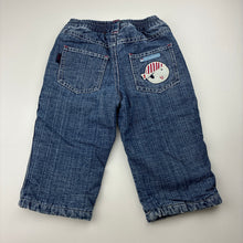 Load image into Gallery viewer, Boys Pumpkin Patch, vintage lined wadded jeans, elasticated, FUC, size 0,  