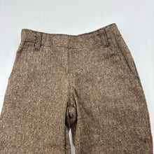 Load image into Gallery viewer, Girls Oobi, brown tweed pants, adjustable, side zip, Inside leg: 28.5cm, EUC, size 1,  