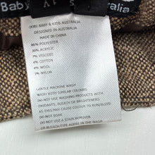 Load image into Gallery viewer, Girls Oobi, brown tweed pants, adjustable, side zip, Inside leg: 28.5cm, EUC, size 1,  