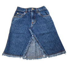 Load image into Gallery viewer, Girls Mini Minors, vintage denim skirt, elasticated, L: 38cm, GUC, size 5,  