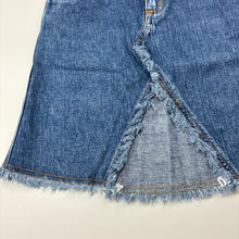 Load image into Gallery viewer, Girls Mini Minors, vintage denim skirt, elasticated, L: 38cm, GUC, size 5,  