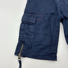 Load image into Gallery viewer, Boys Target, vintage navy cotton cargo pants, elaticated, GUC, size 00,  