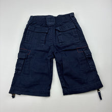 Load image into Gallery viewer, Boys Target, vintage navy cotton cargo pants, elaticated, GUC, size 00,  