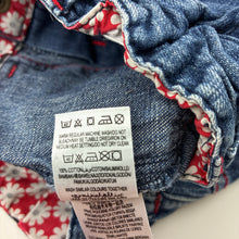 Load image into Gallery viewer, Girls Mother Care, blue denim jeans, adjustable, GUC, size 0,  