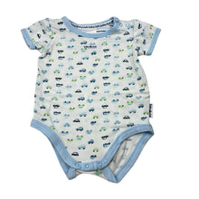 Load image into Gallery viewer, Boys Target, short sleeve bodysuit / romper, cars, GUC, size 000,  