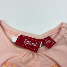 Load image into Gallery viewer, Girls Sprout, short sleeve t-shirt / top, glitter butterfly, GUC, size 000,  