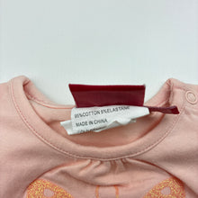 Load image into Gallery viewer, Girls Sprout, short sleeve t-shirt / top, glitter butterfly, GUC, size 000,  