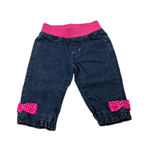 Load image into Gallery viewer, Girls Gymboree, dark denim pants, elasticated, GUC, size 00,  