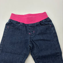 Load image into Gallery viewer, Girls Gymboree, dark denim pants, elasticated, GUC, size 00,  