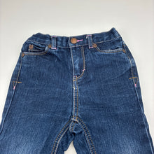 Load image into Gallery viewer, Girls Cherokee, dark denim jeans,elasticated, FUC, size 1-2,  
