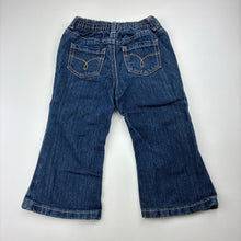 Load image into Gallery viewer, Girls Cherokee, dark denim jeans,elasticated, FUC, size 1-2,  