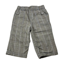 Load image into Gallery viewer, Boys Next, cotton lined check pants, elasticated, EUC, size 0,  