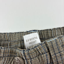 Load image into Gallery viewer, Boys Next, cotton lined check pants, elasticated, EUC, size 0,  