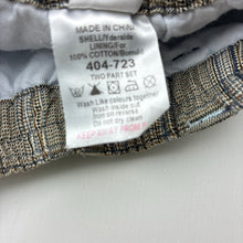 Load image into Gallery viewer, Boys Next, cotton lined check pants, elasticated, EUC, size 0,  
