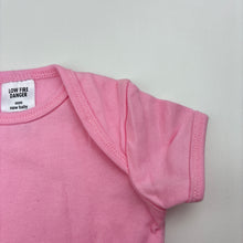 Load image into Gallery viewer, Girls Target, pink cotton bodysuit / romper, EUC, size 0000,  
