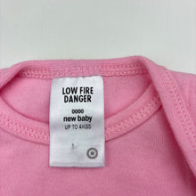 Load image into Gallery viewer, Girls Target, pink cotton bodysuit / romper, EUC, size 0000,  