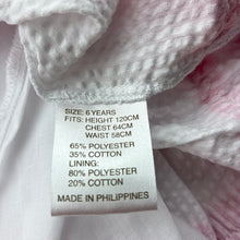 Load image into Gallery viewer, Girls De La Fontaine, lined white &amp; pink party dress, cupcakes, EUC, size 6, L: 61cm