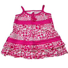 Load image into Gallery viewer, Girls Target, pink &amp; white cotton floral summer dress, GUC, size 00, L: 32cm