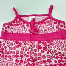 Load image into Gallery viewer, Girls Target, pink &amp; white cotton floral summer dress, GUC, size 00, L: 32cm