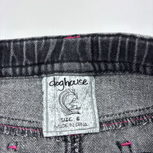Load image into Gallery viewer, Girls Doghouse, dark denim skirt, adjustable, L: 23.5cm, GUC, size 6,  