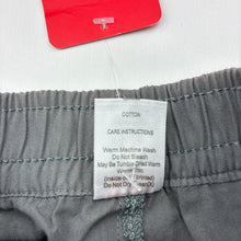 Load image into Gallery viewer, Boys Ollie's Place, grey lightweight cotton shorts, elasticated, NEW, size 00,  