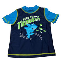 Load image into Gallery viewer, Boys High Tide, short sleeve rashie / swim top, shark, EUC, size 1,  