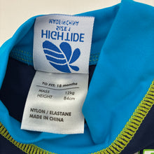 Load image into Gallery viewer, Boys High Tide, short sleeve rashie / swim top, shark, EUC, size 1,  