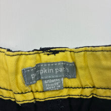 Load image into Gallery viewer, Boys Pumpkin Patch, navy cotton cargo shorts, adjustable, EUC, size 0,  