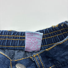 Load image into Gallery viewer, Girls Hundreds + Thousands, embroidered vintage denim jeans, elasticated, GUC, size 00,  