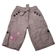 Load image into Gallery viewer, Girls Matalan, embroidered lined cotton pants, elasticated, GUC, size 00,  