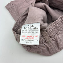 Load image into Gallery viewer, Girls Matalan, embroidered lined cotton pants, elasticated, GUC, size 00,  