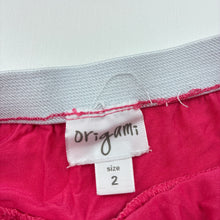 Load image into Gallery viewer, Girls Origami, soft stretchy pink skirt, elasticated, GUC, size 2,  